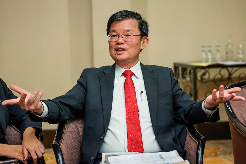 Penang Chief Minister, Chow Kon Yeow. - BERNAMApix