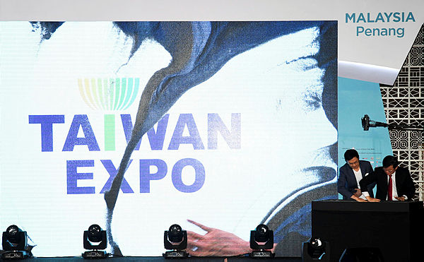 Filepix taken on July 5 shows the stage during the officiation of the Taiwan Expo 2019 at the Setia Spice Convention Center, George Town, Penang.