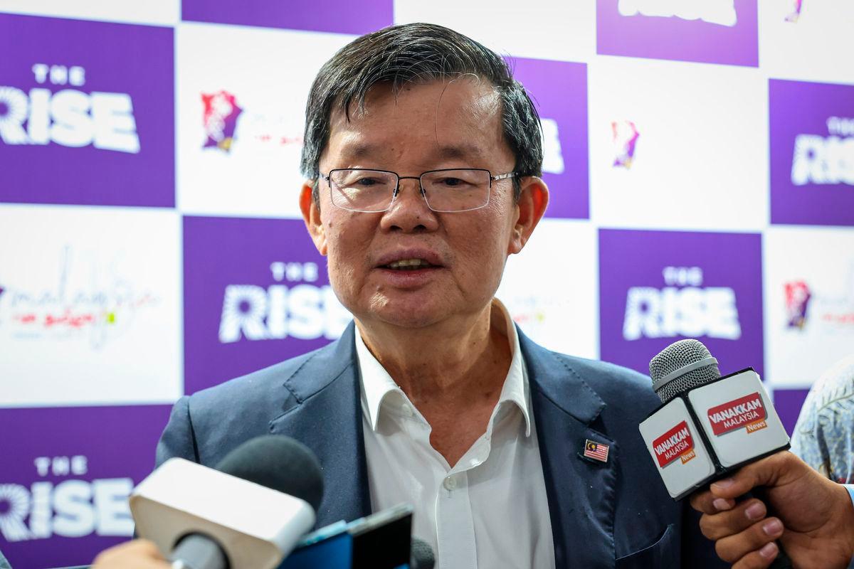 Chief Minister Chow Kon Yeow. Bernamapix