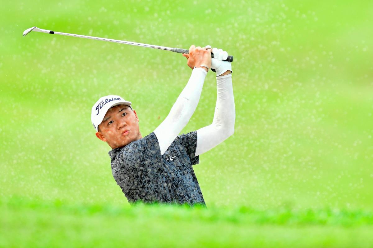 Edven Ying at PGM Championship tournament at the Kelab Golf Perkhidmatan Awam.