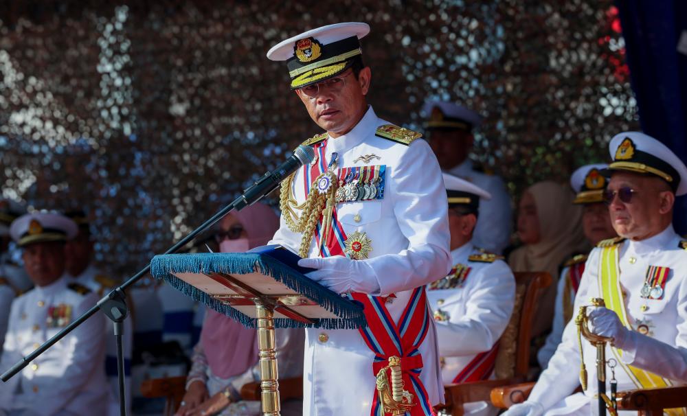 Royal Malaysian Navy (RMN) chief Admiral, Tan Sri Abdul Rahman Ayob. - BERNAMAPIX