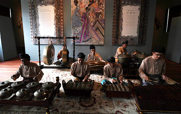 The Sultan Abu Bakar Museum gamelan group performing today on the first gamelan set to be brought into the then Malaya.