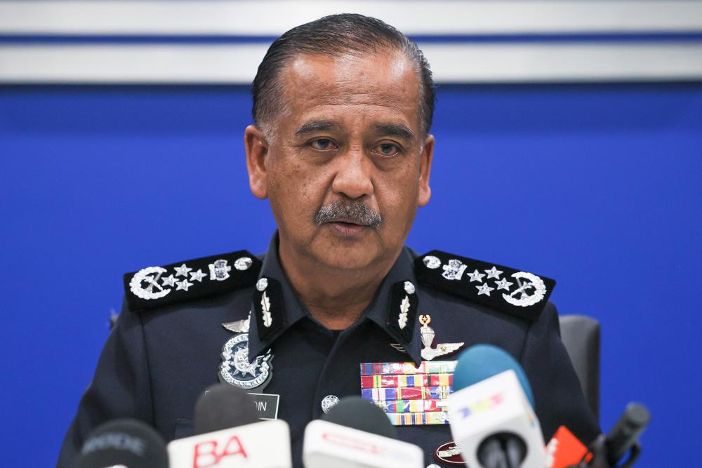 Inspector-General of Police (IGP) Tan Sri Razarudin Husain - BERNAMApix