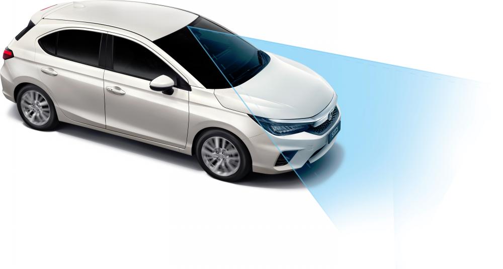 This new Honda City Hatchback variant, together with the RS e:HEV variant in the City Hatchback line-up are both equipped with Honda Sensing, the most complete advanced safety features in its class.