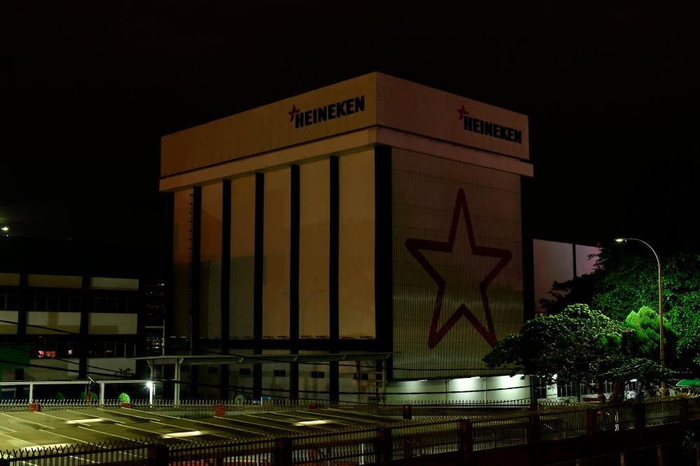 The Sungei Way brewery with its lights off, symbolising the company’s commitment towards protecting the planet.