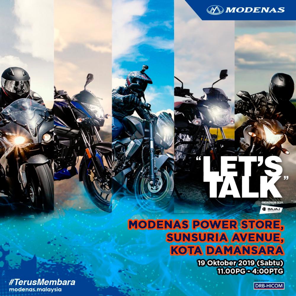 Let’s talk with Modenas this Saturday