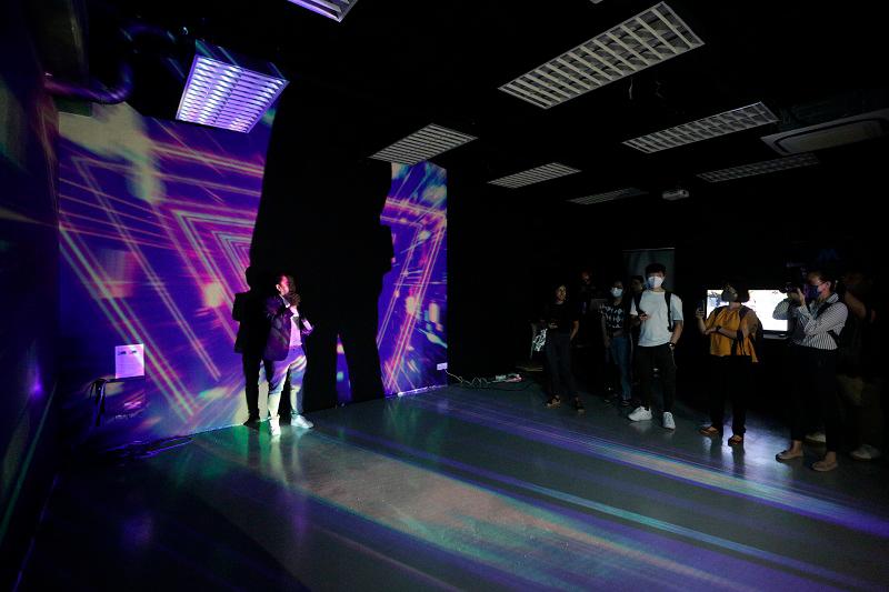 Din Tan Chin Seng, Programme Director of the Bachelor of Interactive Spatial Design (Honours) showcasing ways we interact with our surroundings through 3D Projection Mapping artworks to promote play, engagement, and communication. $!Din Tan Chin Seng, Programme Director of the Bachelor of Interactive Spatial Design (Honours) showcasing ways we interact with our surroundings through 3D Projection Mapping artworks to promote play, engagement, and communication.