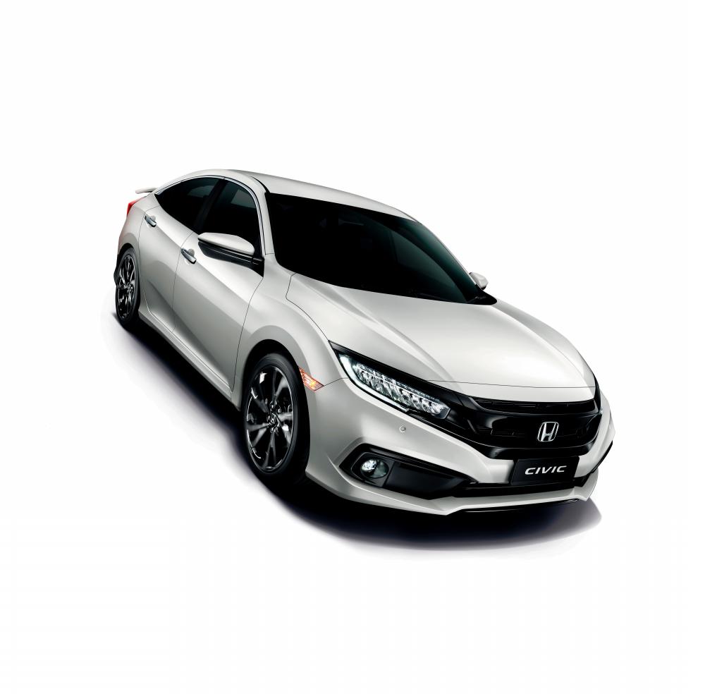 $!The New Civic in White Orchid Pearl.