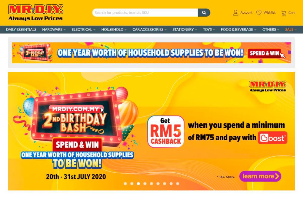 Win 1-year worth of household supplies during MR DIY Online’s 2nd Birthday Bash $!Win 1-year worth of household supplies during MR DIY Online’s 2nd Birthday Bash