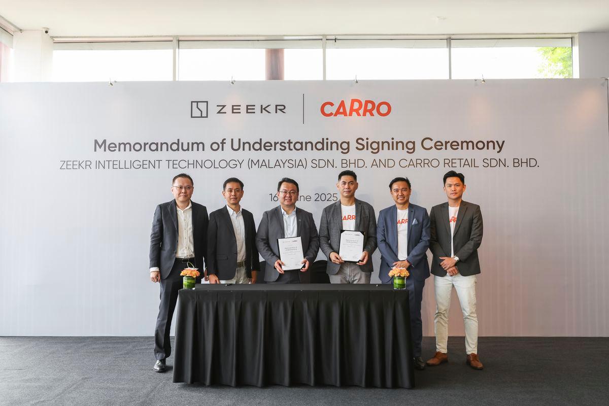 Zeekr appoints Carro as authorised dealer in Malaysia $!Zeekr appoints Carro as authorised dealer in Malaysia