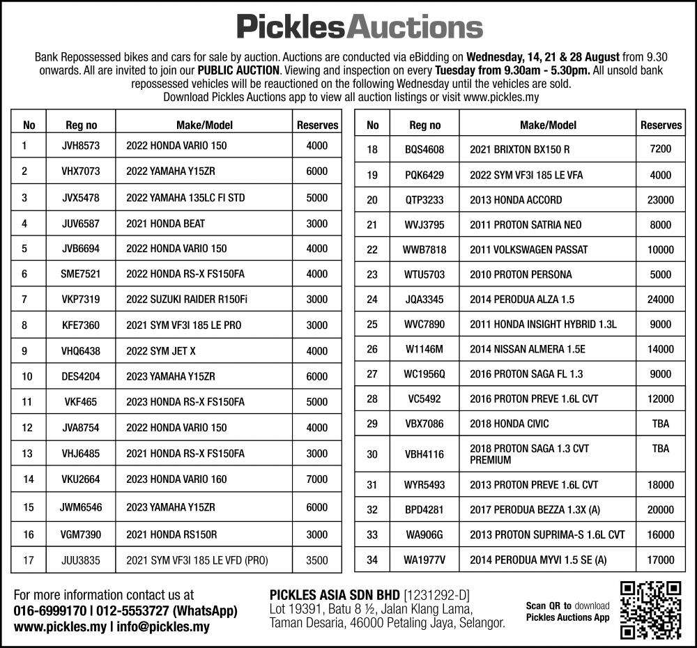 Pickles Auction