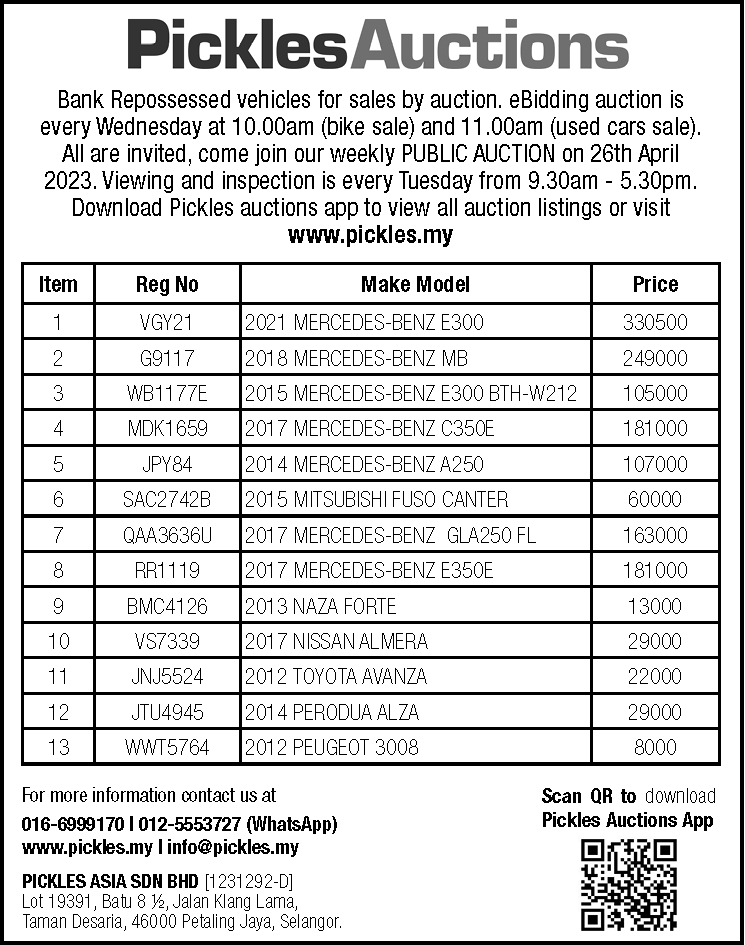 Pickles Auction