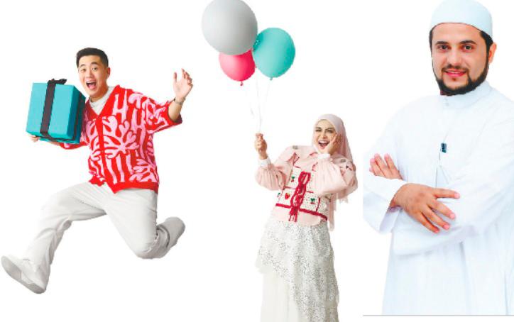 From left: Pinn Yang, Puspa Gomen and Syeikh Omar.