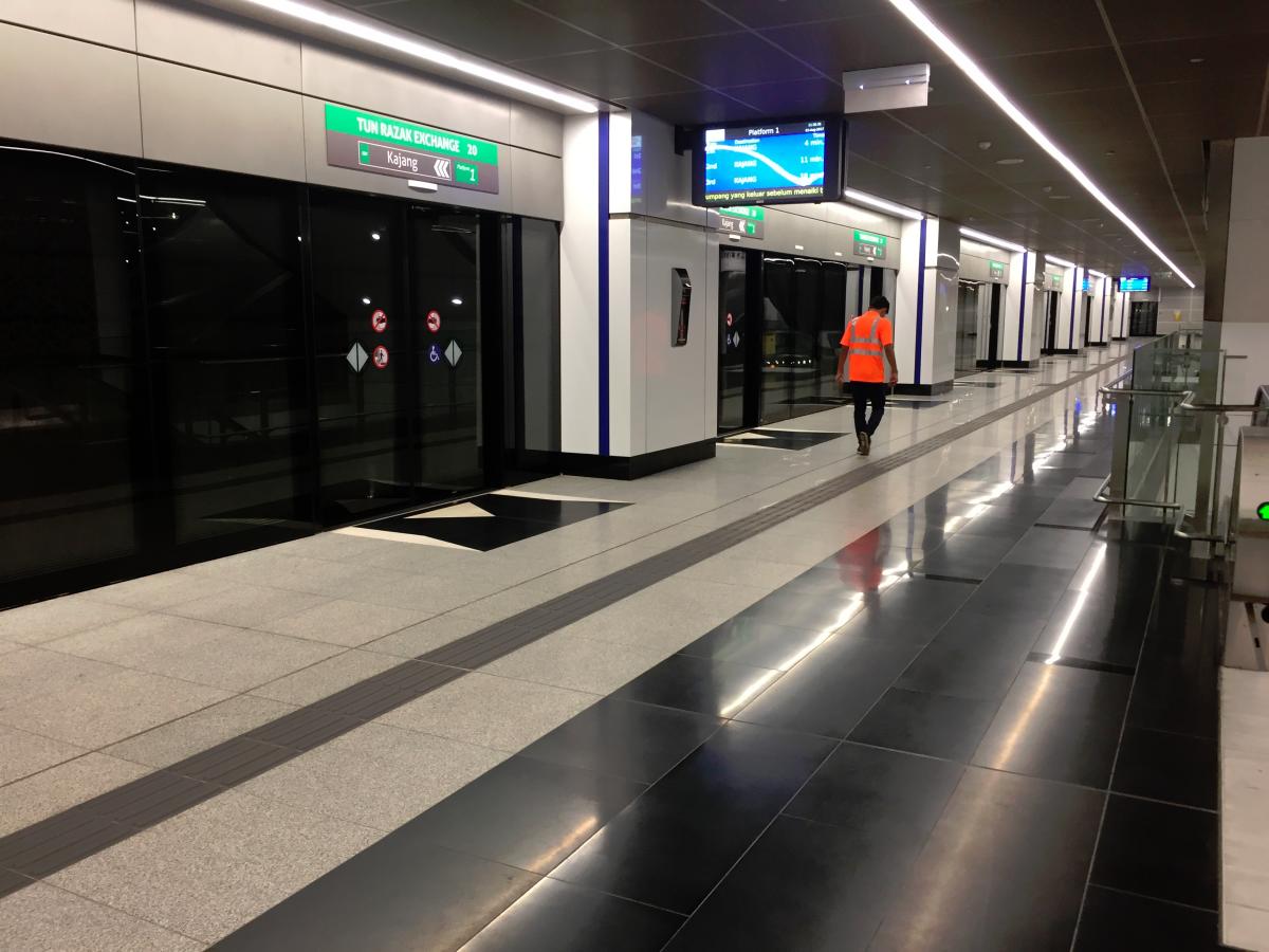 $!MRT Line 2 at TRX.