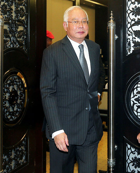 Former prime minister Datuk Seri Najib Abdul Razak attending the 1MDB case hearing at the Court of Appeal in Putrajaya today. — BBXpress