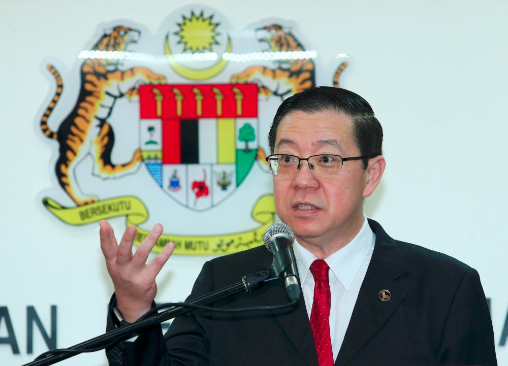 Finance Minister Lim Guan Eng. — BBX