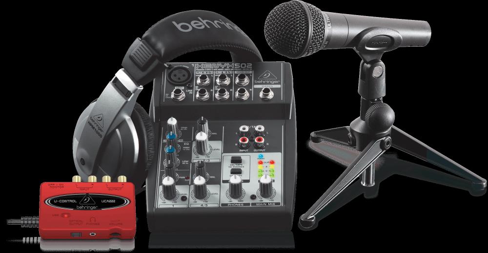 $!There are now many audio stores, including online stores, that sell podcast starter kits. – BEHRINGER