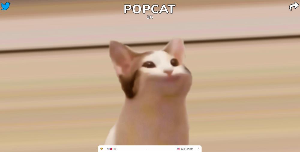Just visit the Popcat site and click on the cat in order to score.