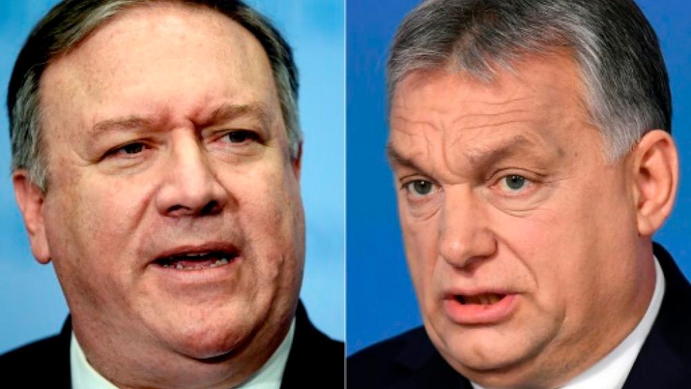 US Secretary of State Mike Pompeo (L) is set to meet Hungary’s increasingly authoritarian prime minister, Viktor Orban, amid Western concerns over Budapest’s trajectory. — AFP