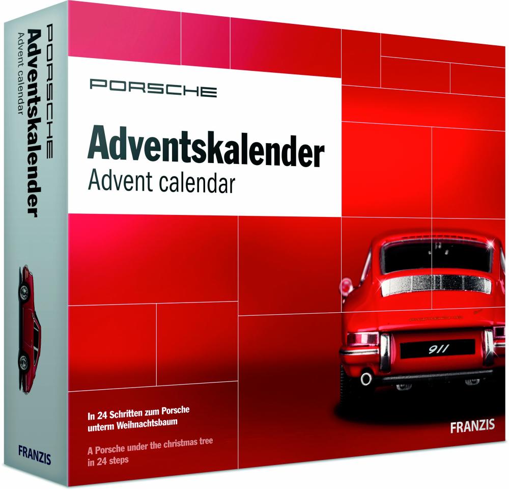 The Porsche advent calendar by Franzis Verlag is out now priced €49.95 (RM231.80).