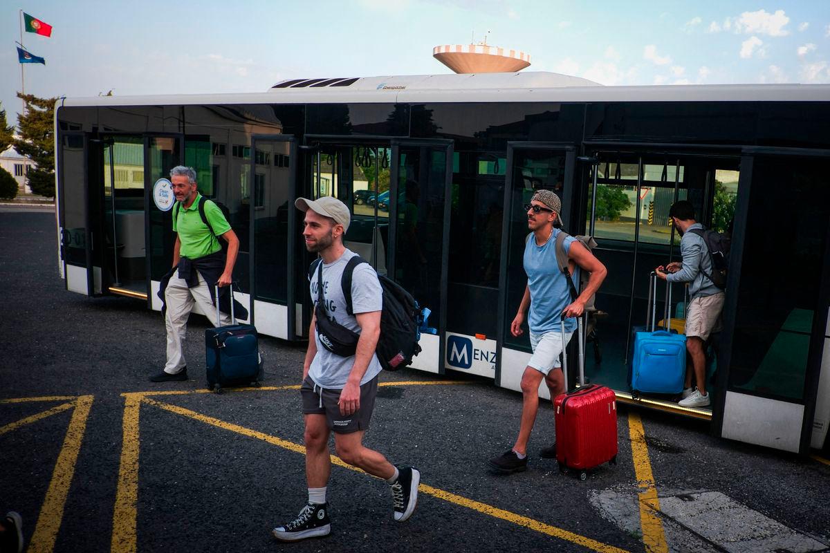 Repatriated citizens from Israel arrive at Figo Maduro airport in Lisbon on June 19, 2025. AFPPIX