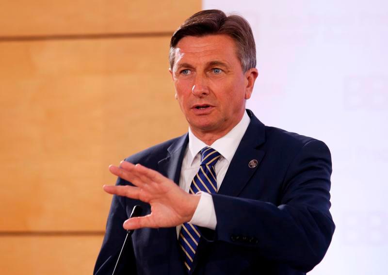 President of Slovenia Borut Pahor speaks during a news conference after the Brdo-Brijuni Process Leaders’ Meeting in Tirana, Albania May 9, 2019. — Reuters
