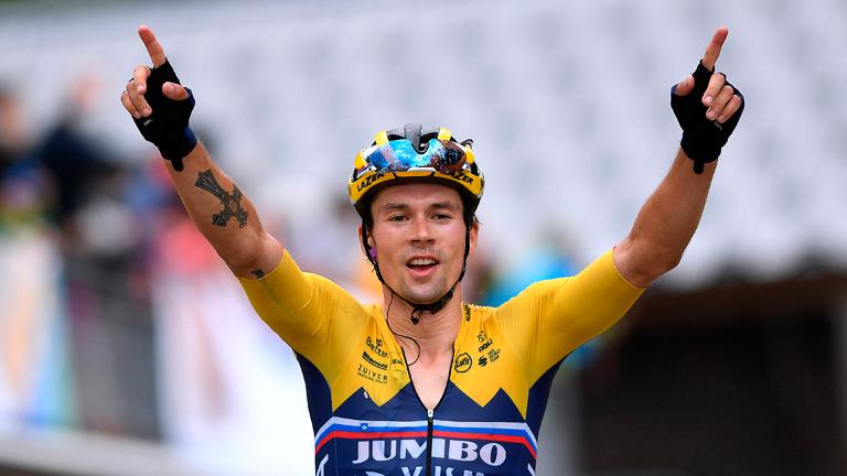 (video) Roglic sends warning to rivals with stage four victory, Alaphilippe stays in yellow