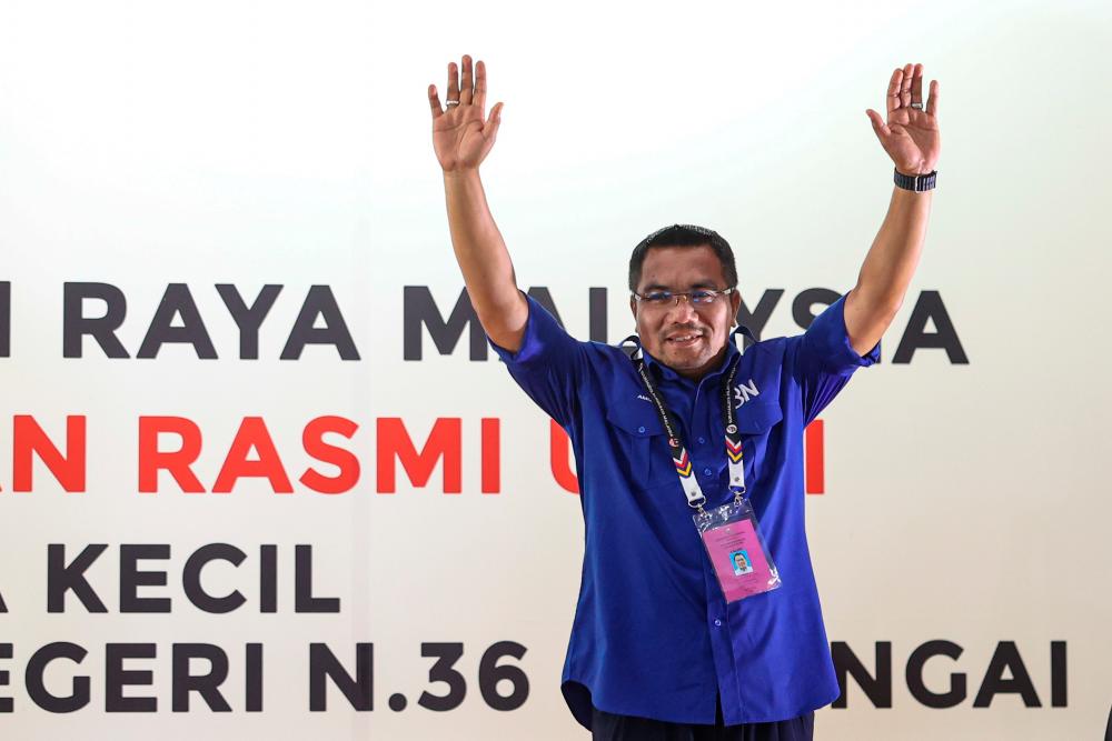 BN candidate Datuk Amizar Abu Adam. BERNAMAPIX