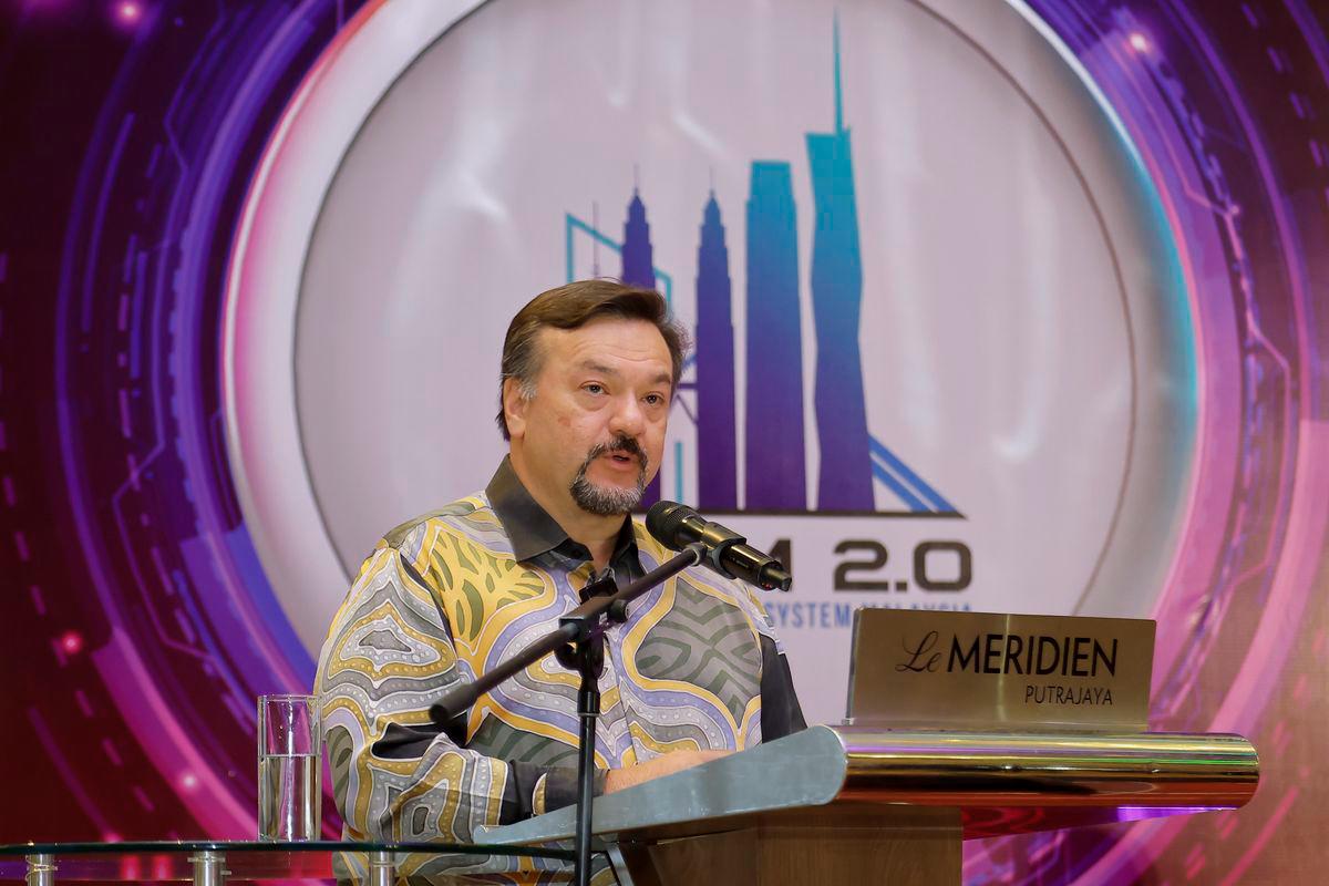 Second Finance Minister Datuk Seri Amir Hamzah Azizan delivers a speech at the Launch Ceremony of the Property Market Report for the First Half of 2025 in Putrajaya today. – BERNAMA