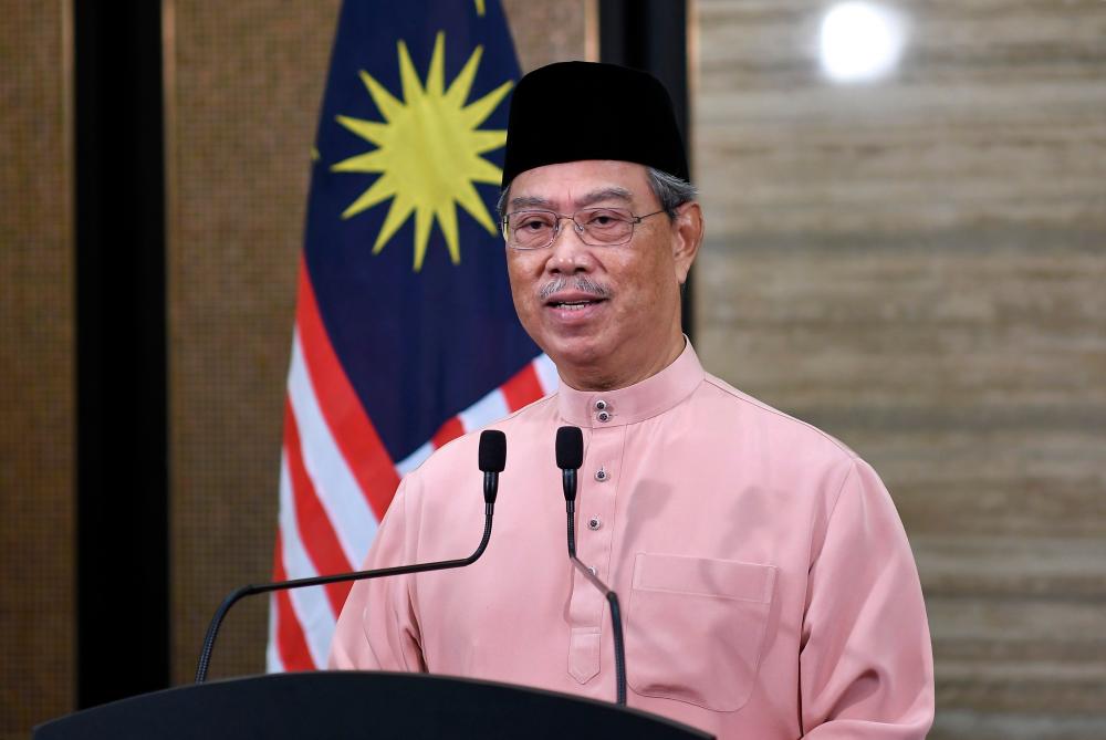 Prime Minister Tan Sri Muhyiddin Yassin in a special address aired over national television today.  - Bernama