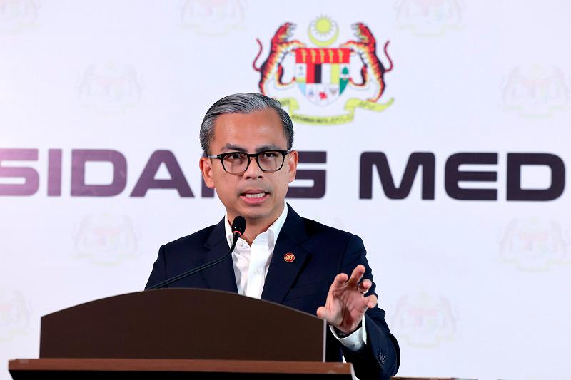 Communications Minister Fahmi Fadzil. - BERNAMApix