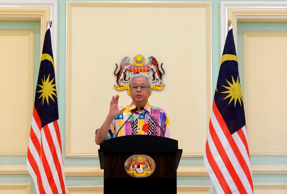 Senior Minister Datuk Seri Ismail Sabri Yaakob at today’s press conference on the MCO. - Bernama