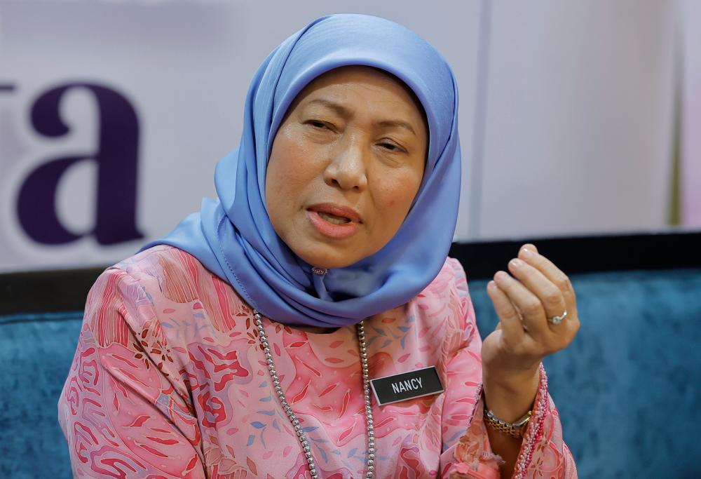 Women, Family, and Community Development Minister, Datuk Seri Nancy Shukri