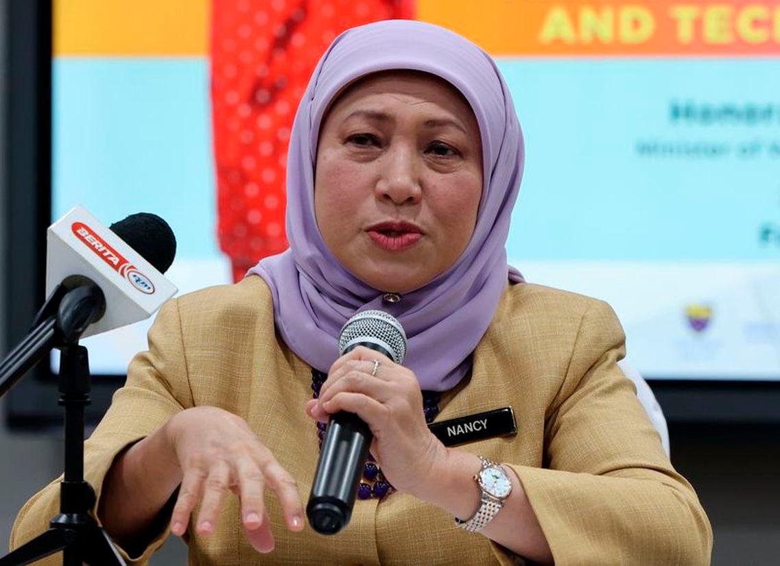 Women, Family and Community Development Minister Datuk Seri Nancy Shukri - BERNAMApix