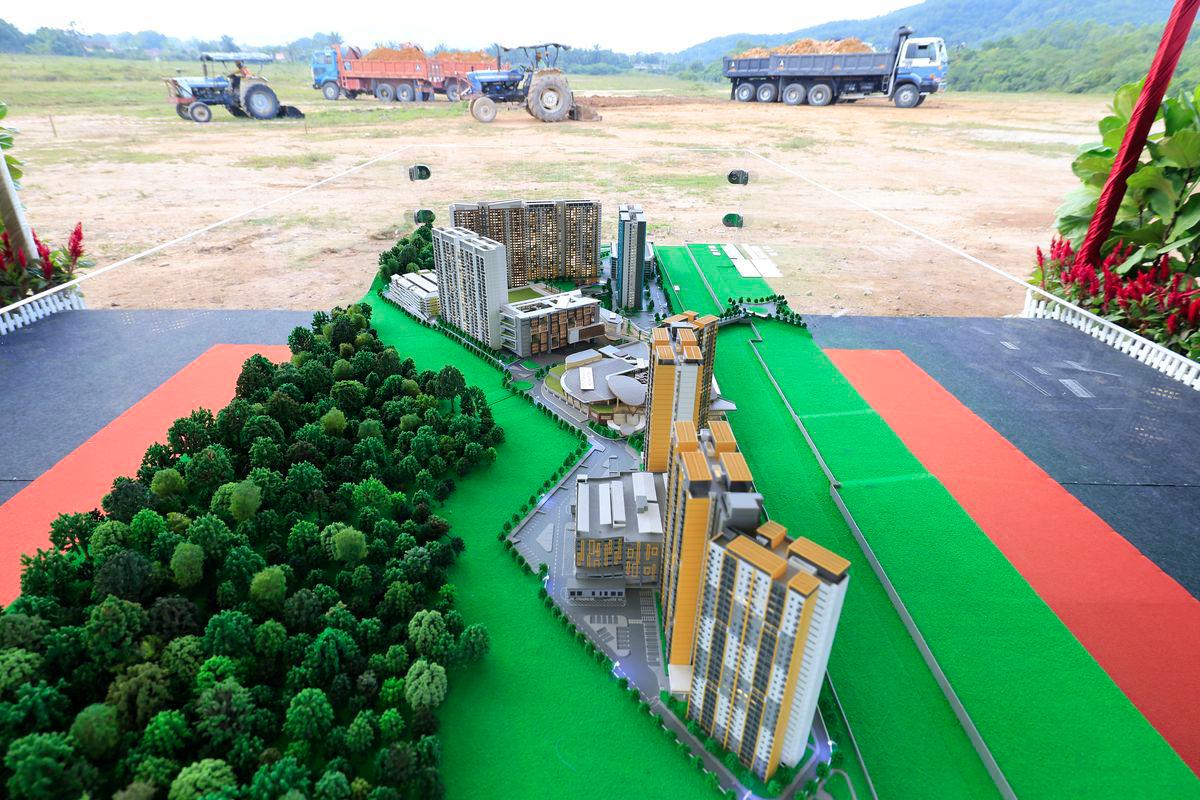 Projek pembangunan Kota MADANI di Presint 19, satu inisiatif mega berkonsepkan bandar pintar yang mesra rakyat dan alam sekitar. - fotoBERNAMA