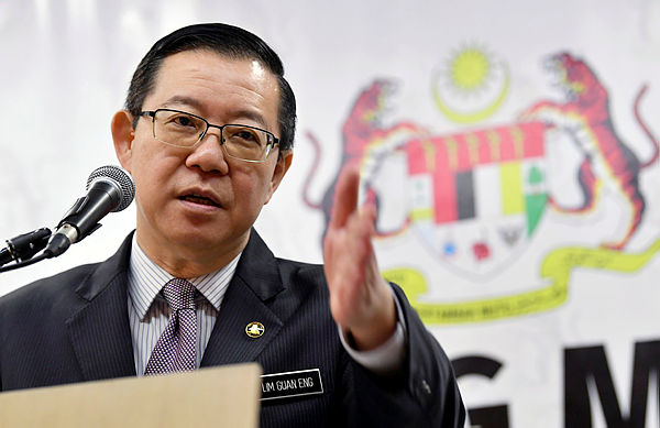 Finance Minister Lim Guan Eng speaks during a press conference Finance Ministry after announcing the lead arrangers for a samurai bond issuance on Jan 18, 2019. — Bernama