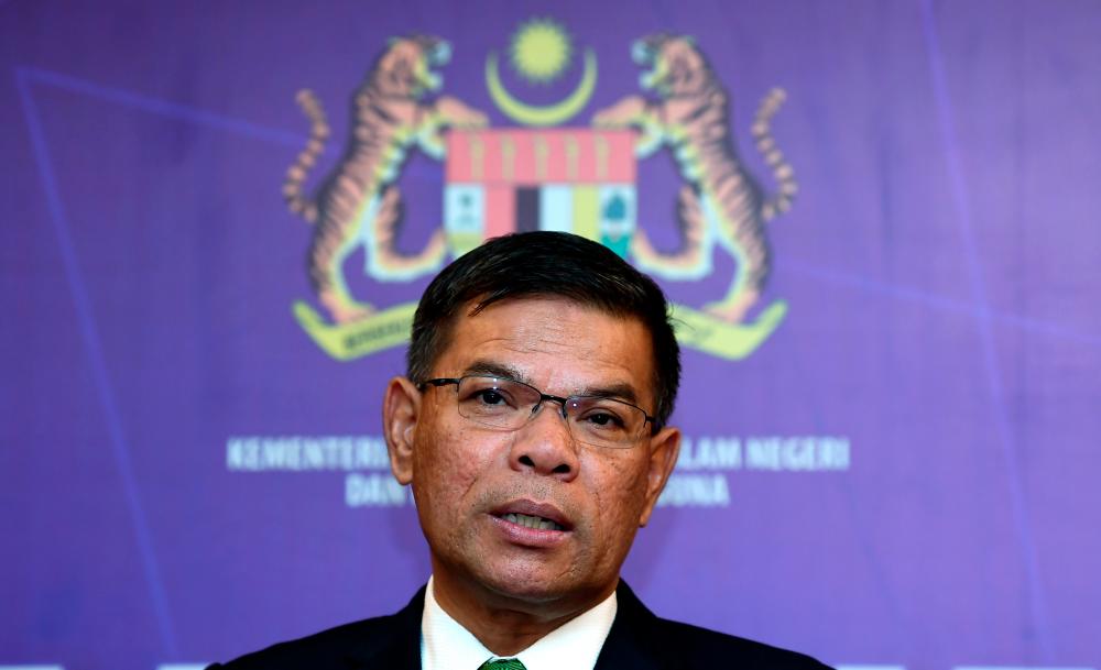 Domestic Trade and Consumer Affairs Minister Datuk Seri Saifuddin Nasution Ismail. — Bernama
