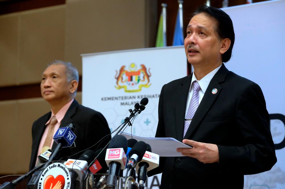 Health director-general Datuk Dr Noor Hisham Abdullah speaks during today’s press conference on Covid-19 at the Health Ministry. - Bernama