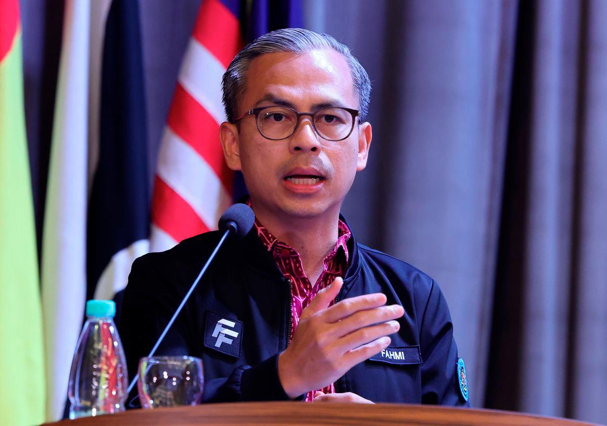 Communications Minister Datuk Fahmi Fadzil. - BERNAMA