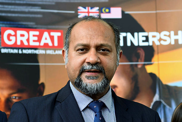 Communications and Multimedia Minister Gobind SIngh Deo at the Data Futures Forum 2019 in Heriot-Watt university today. — Bernama