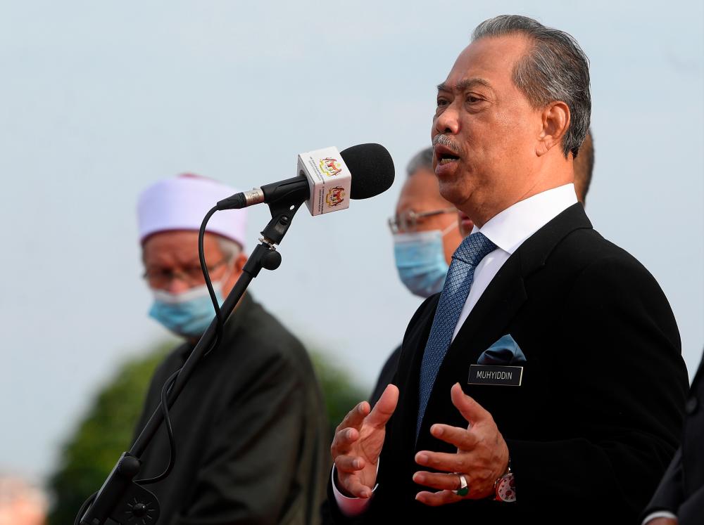 Prime Minister Tan Sri Muhyiddin Yassin today held his first meeting with staff of the Prime Minister’s Department since he assumed leadership on March 1. - Bernama