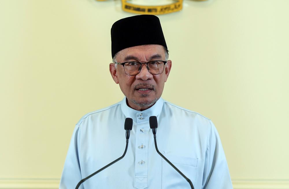 Prime Minister Datuk Seri Anwar Ibrahim spoke at the Unity Government Cabinet Announcement Press Conference at the Putra Perdana on Dec 2 2022.  - BERNAMAPIX