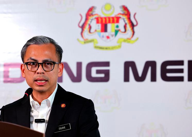 Communications Minister Fahmi Fadzil - BERNAMApix