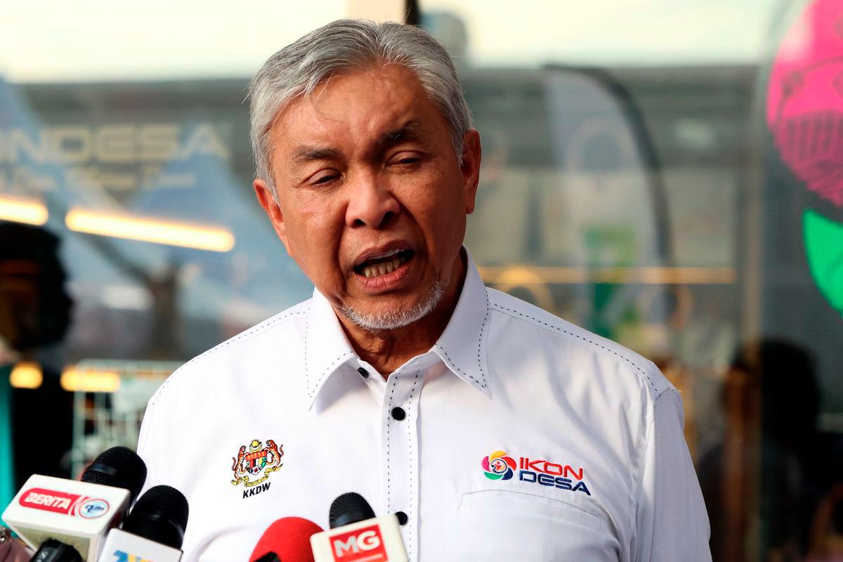 Deputy Prime Minister Datuk Seri Dr Ahmad Zahid Hamidi. - BERNAMA
