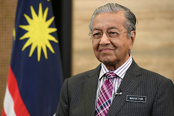 Filepix taken on Aug 30 shows Prime Minister Tun Dr Mahathir Mohamad adressing his speech on the 2019 National Day Message at the Prime Minister’s Office. — Bernama