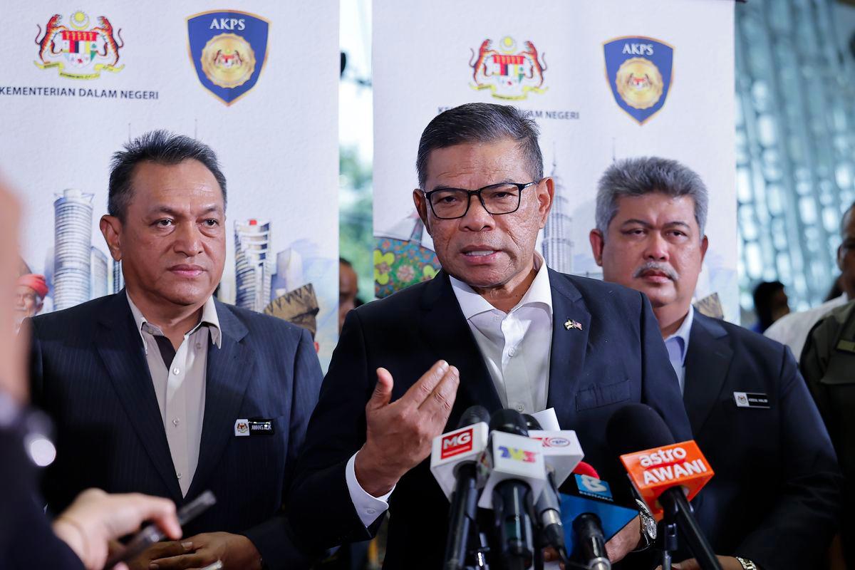 Home Minister Datuk Seri Saifuddin Nasution Ismail - BERNAMAPIX