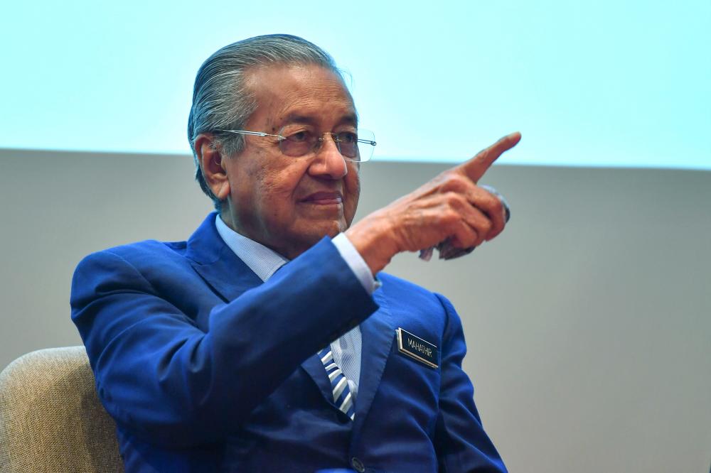 Prime Minister Tun Dr Mahathir Mohamad, who is also Kuala Lumpur Summit chairman, speaking at a press conference after officiating the Kuala Lumpur Summit 2019 soft launch at the Perdana Leadership Foundation today.  - Bernama