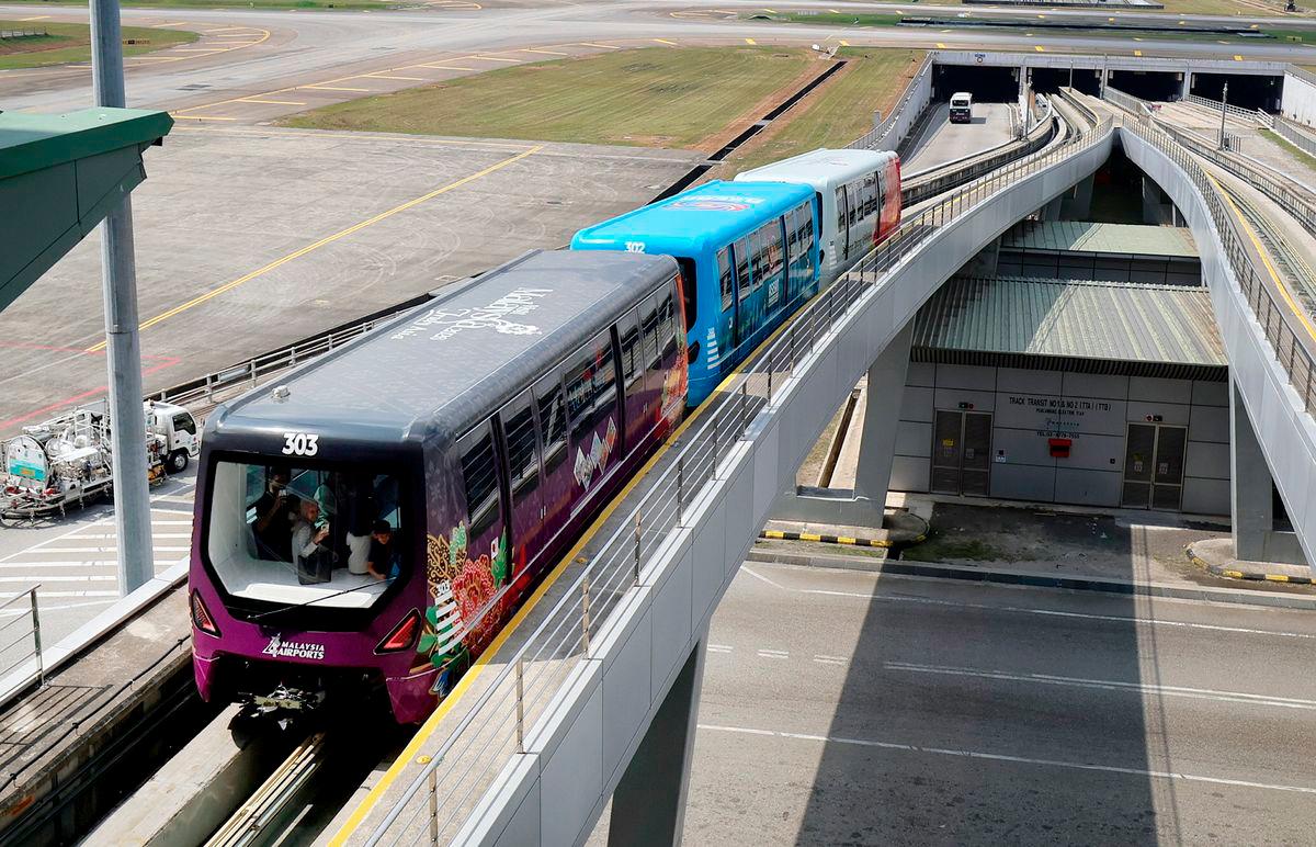 The aerotrain service at Kuala Lumpur International Airport (KLIA). - theSun