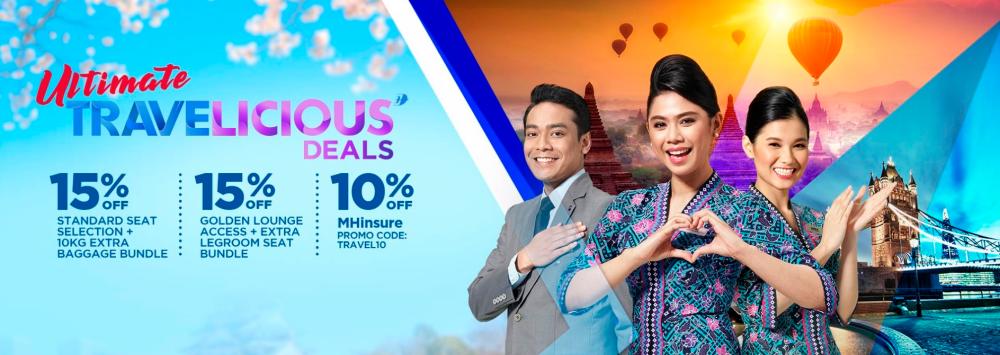 Malaysia Airlines offers up to 50% off on airfares