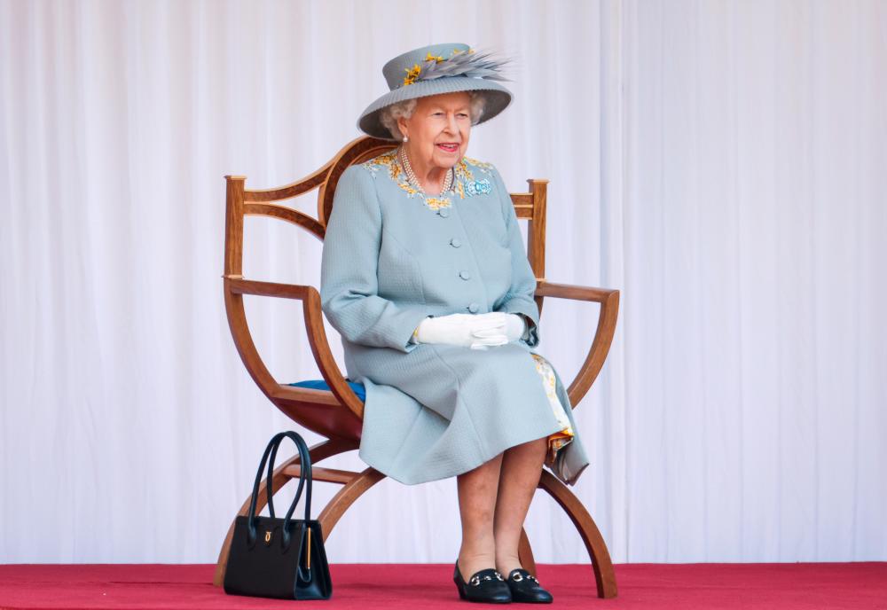 Britain's Queen Elizabeth attends a ceremony marking her official birthday in the Quadrangle of Windsor Castle in Windsor, Britain June 12, 2021. — Reuters